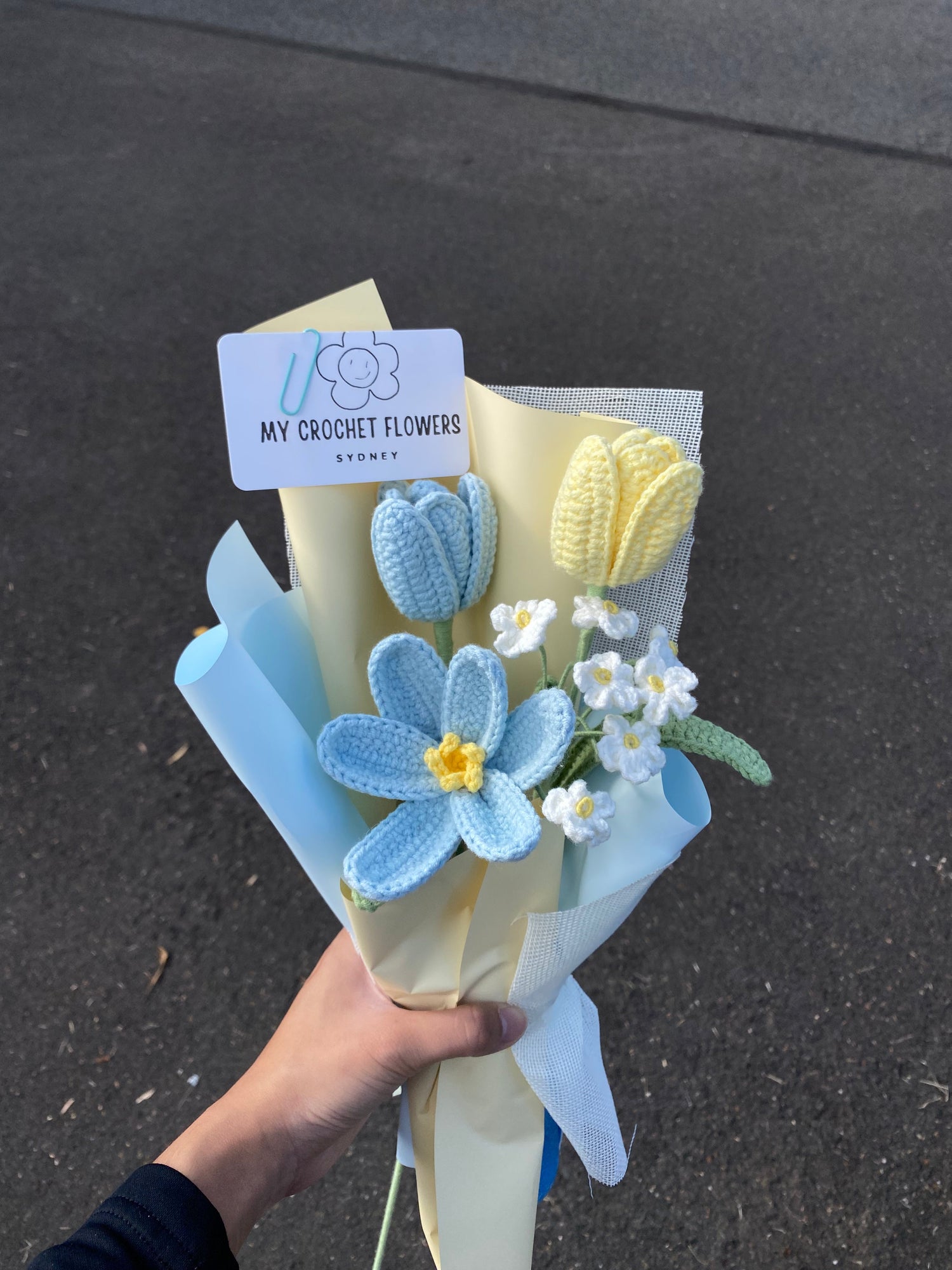 Baby Shower Crochet Flower Bouquets