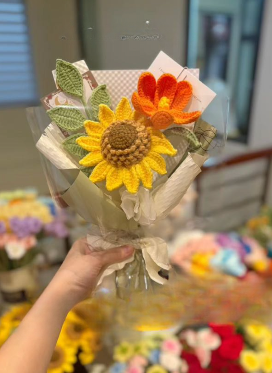 Teacher’s Day Crochet Flower Bouquets