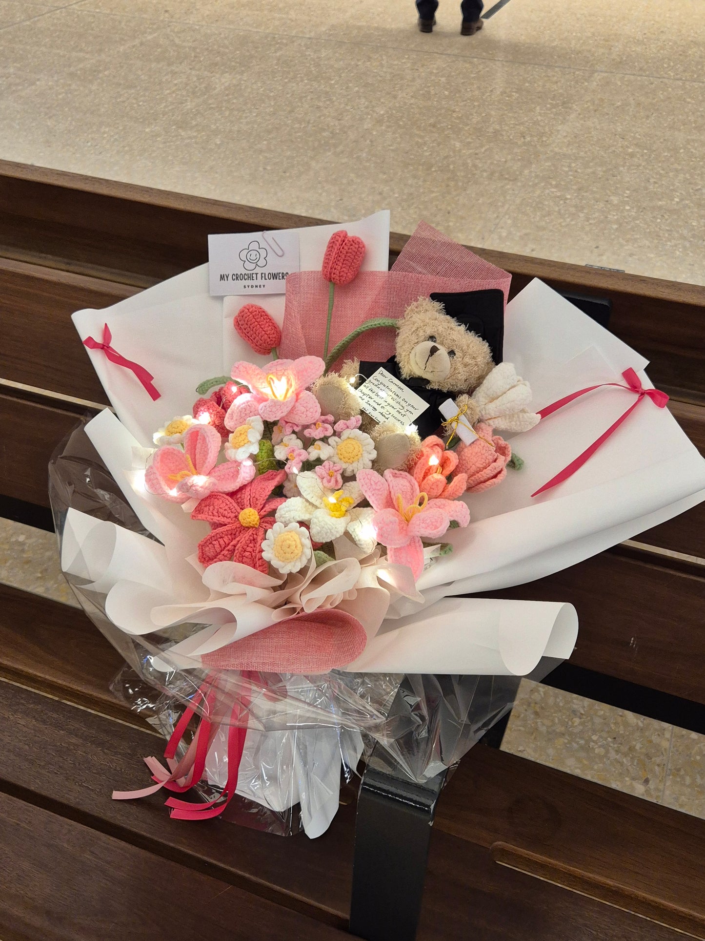 Premium Pink Tulips Bouquet
