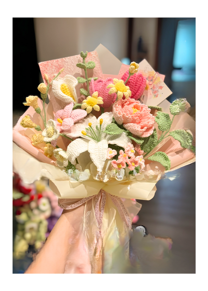 Premium Blush Garden Peony & Calla Lily Bouquet
