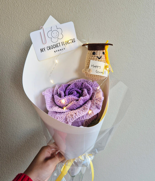 Giant Purple Rose Bouquet