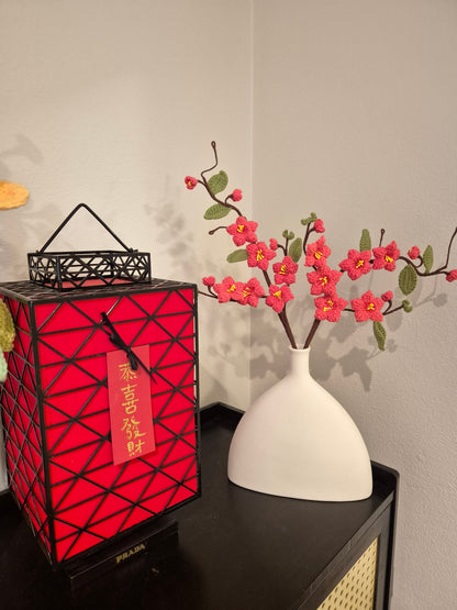 Crochet Blossom with Vase – Wabi-sabi Style