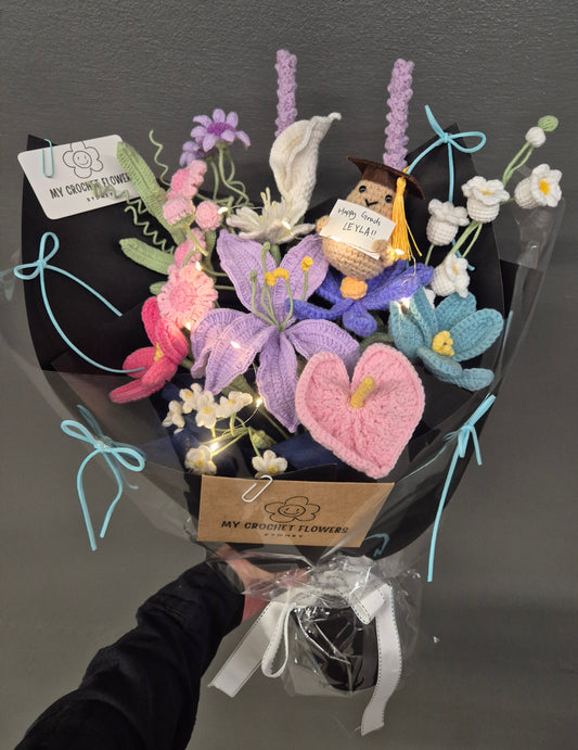 Purple & Pink Lilies Dream Bouquet