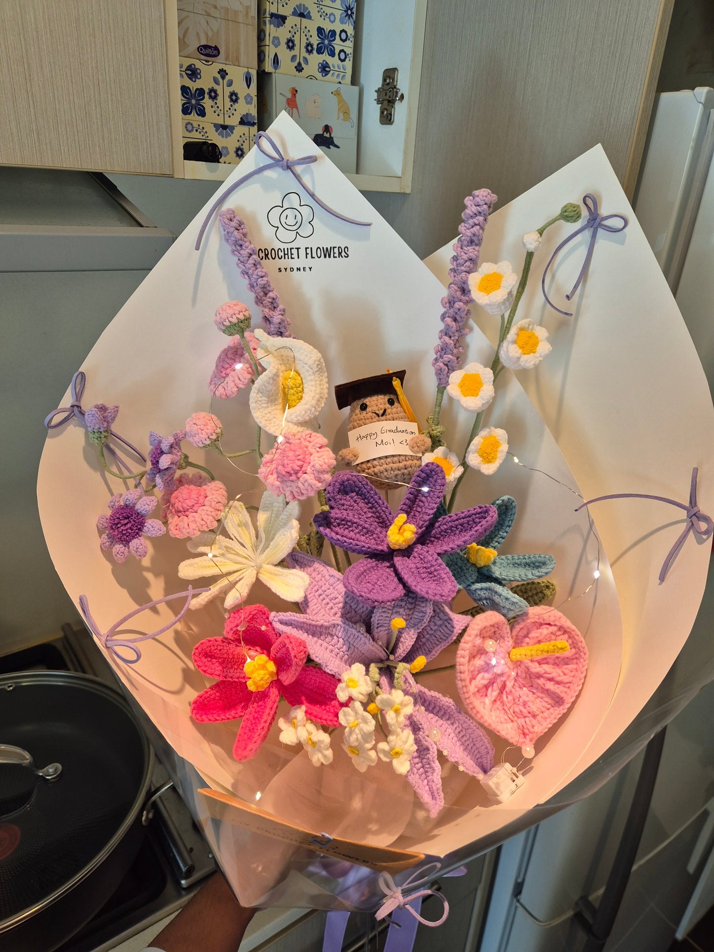 Purple & Pink Lilies Dream Bouquet