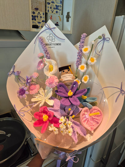 Purple & Pink Lilies Dream Bouquet