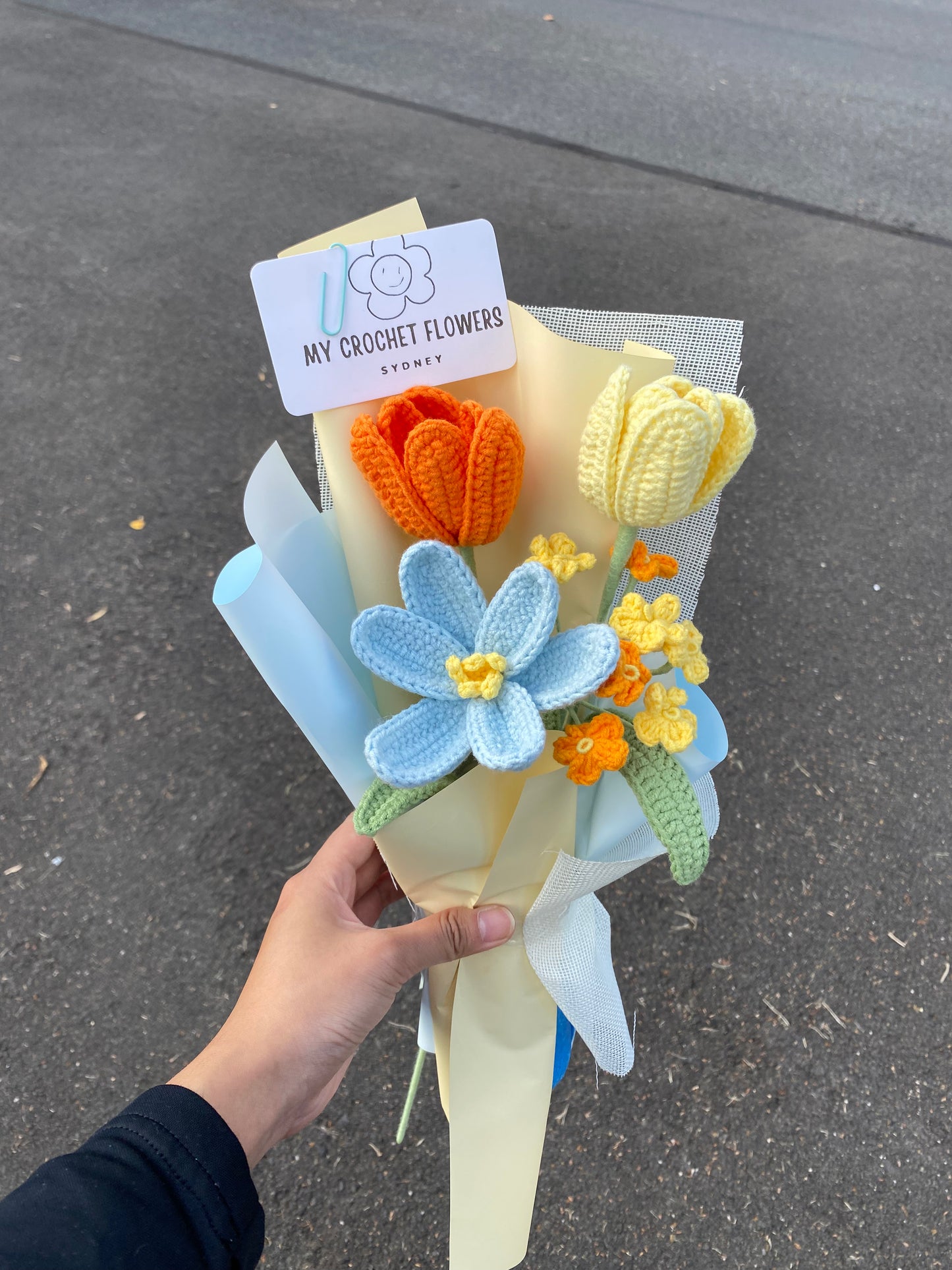 Orange & Yellow Tulip Bouquet