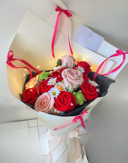 Premium Red & Pink Roses Bouquet