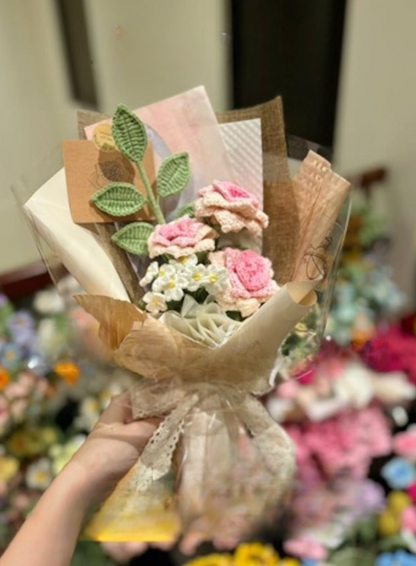 Gradient Pink Camellia Bouquet
