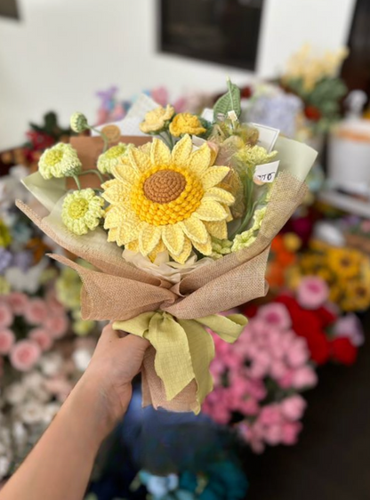 Sunflower & Mix Daisy Yellow Bouquet