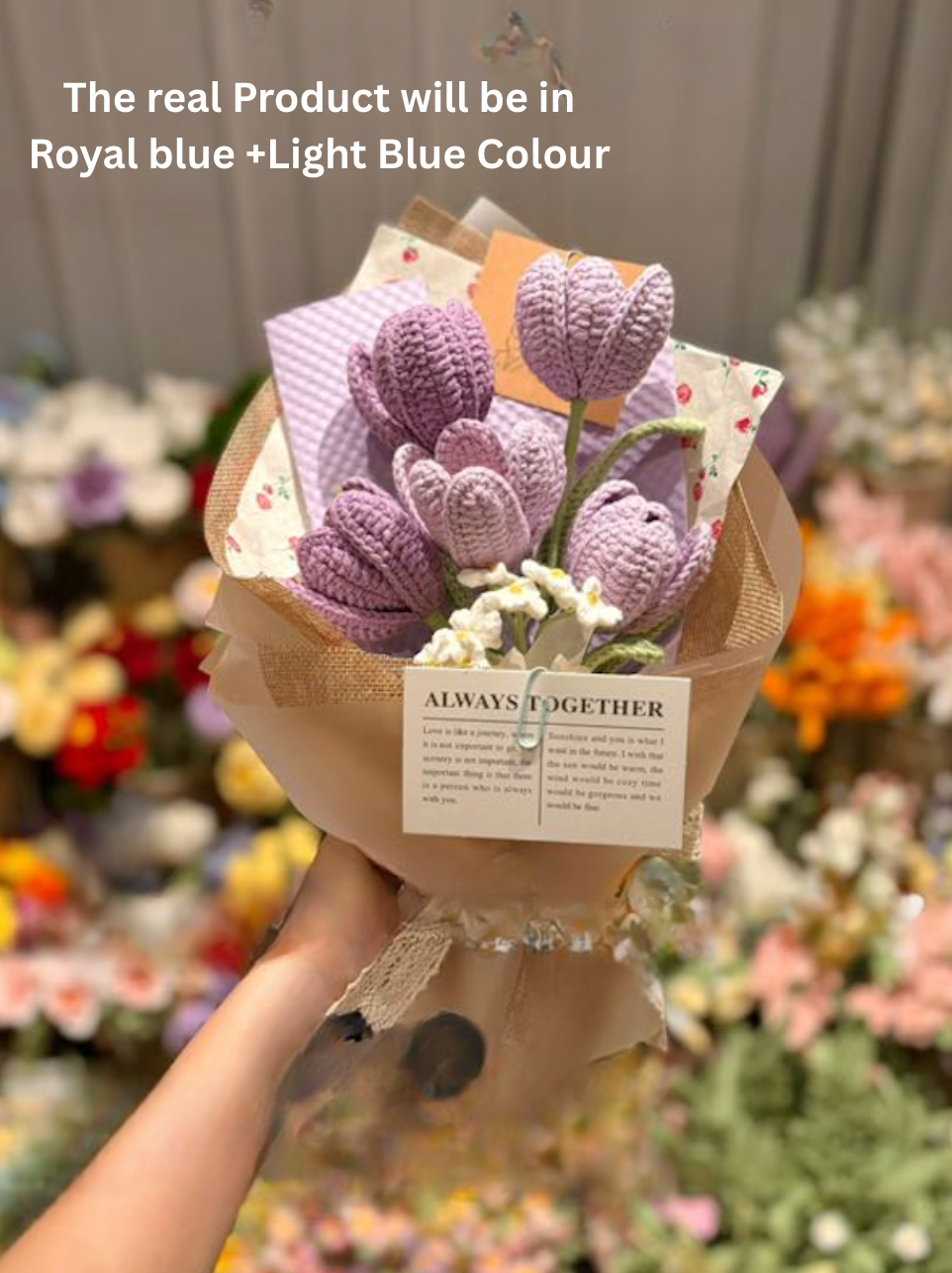 Royal Blue Tulip Bouquet