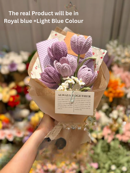 Royal Blue Tulip Bouquet