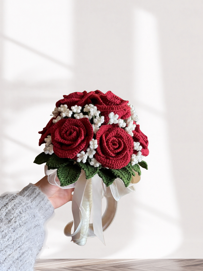 Timeless Classic Bridal/Girlfriend Red Roses Bouquet