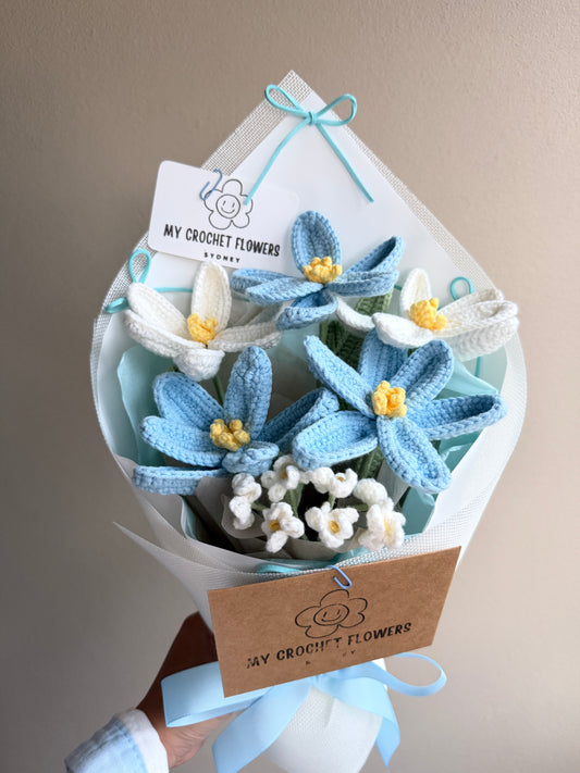 Soft Blue Tulip Bouquet