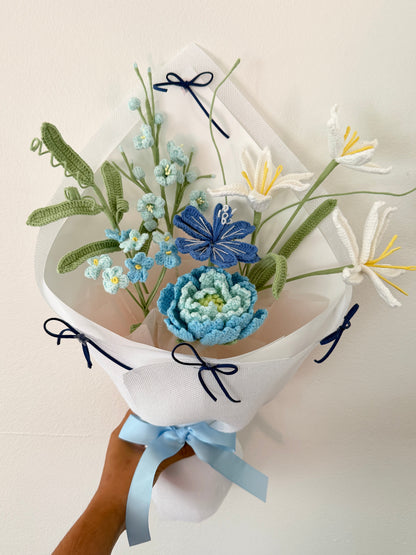 Blue Peony with Lily - limited