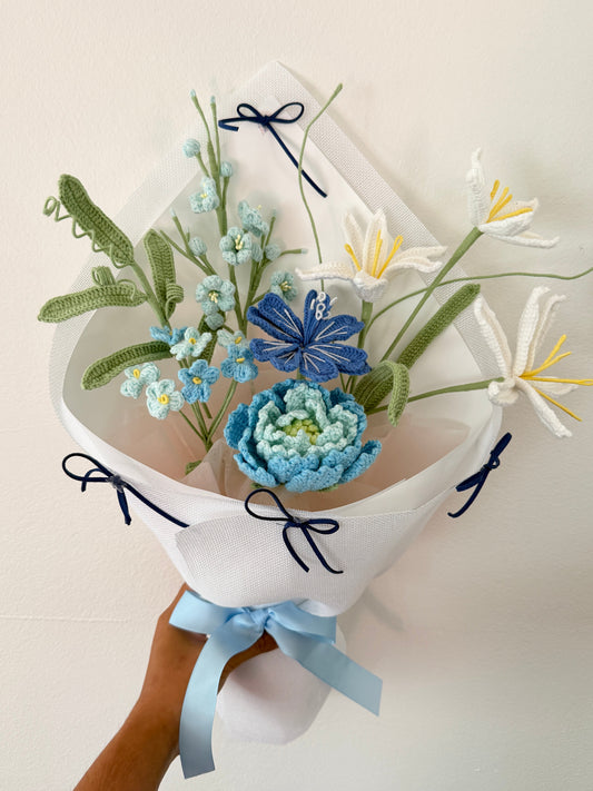 Blue Peony with Lily - limited
