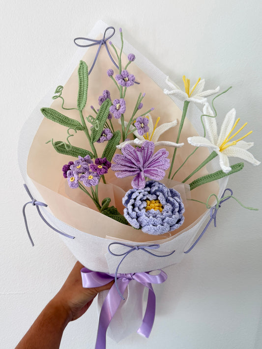 Purple Peony with Lily - limited